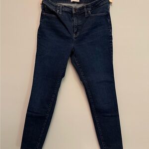 Madewell Blue Skinny Jeans Sleek Tapered Fit